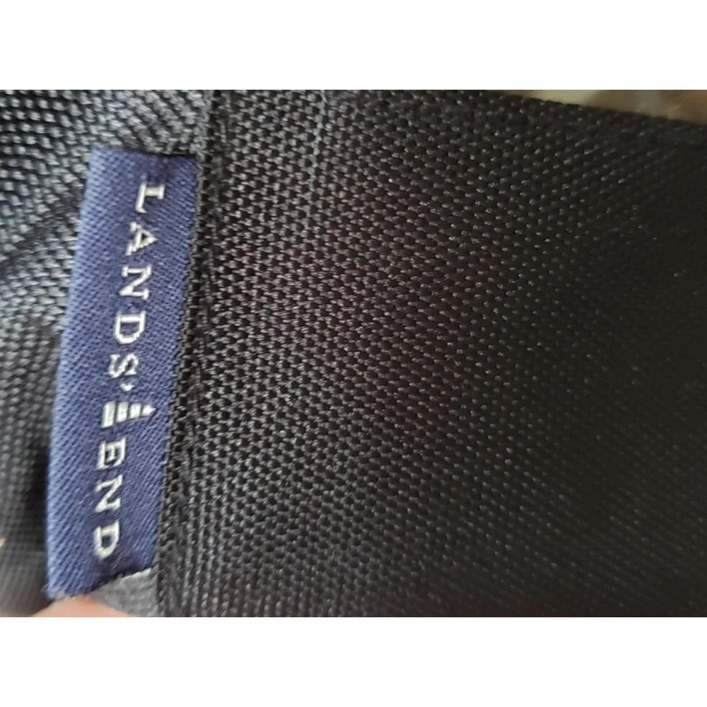 Lands End Medallion Cabinetry Branded Large Handle Black Duffel Bag Gym Bag
